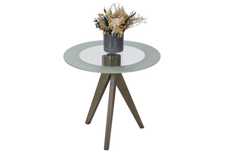 Стол журнальный Рилле 441 шимо/стекло прозрачное-6
