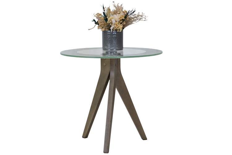 Стол журнальный Рилле 441 шимо/стекло прозрачное-7