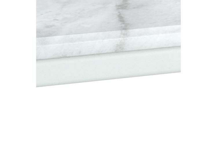 Стол журнальный МеталлАрт М002 белый мрамор/белый-3