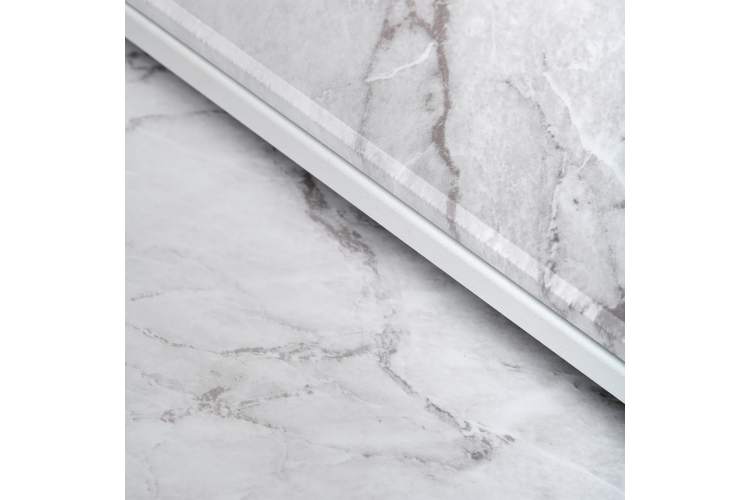 Стол журнальный МеталлАрт М002 белый мрамор/белый-5