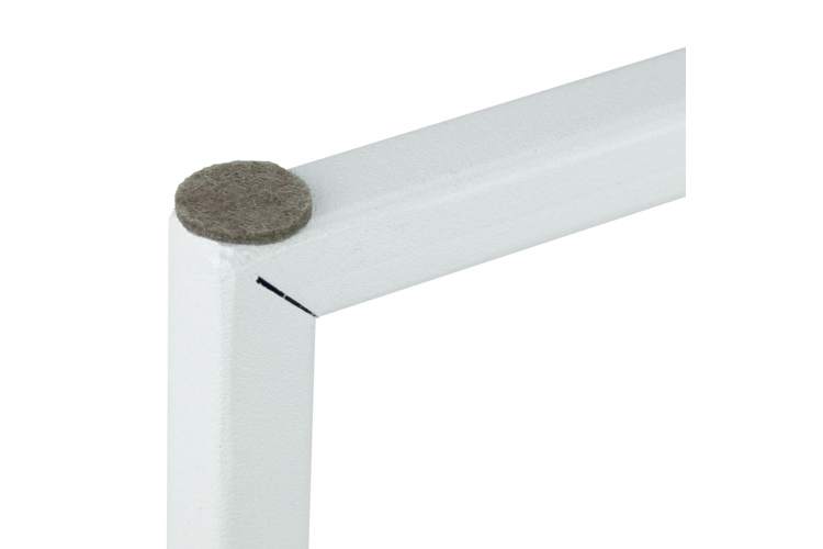 Стол журнальный МеталлАрт М002 белый мрамор/белый-6