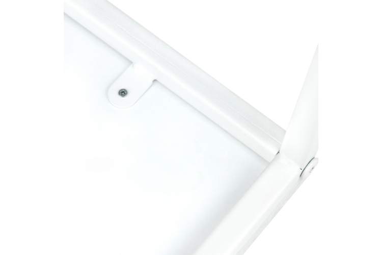 Стол журнальный МеталлАрт М002 белый мрамор/белый-7