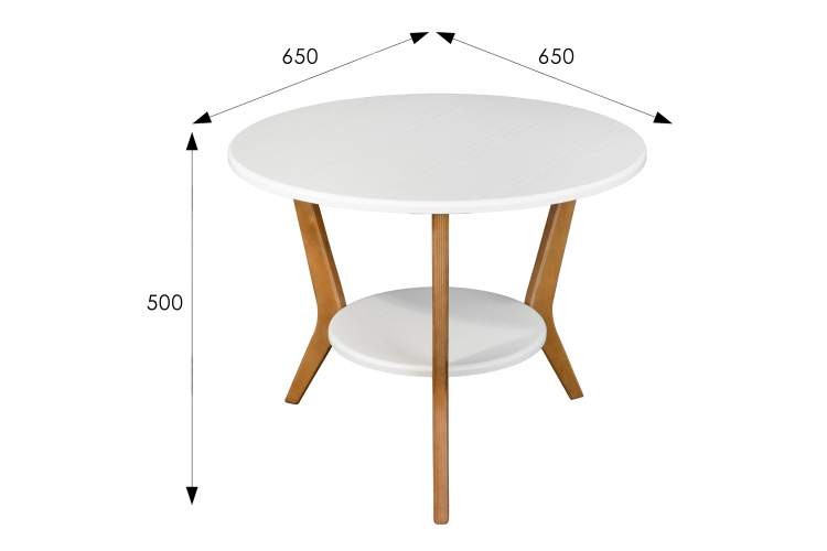 Стол журнальный BeautyStyle 13 белый/бук-13