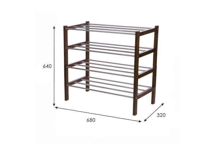 Комплект обувниц Атлас средне-коричневый (2 шт)-6