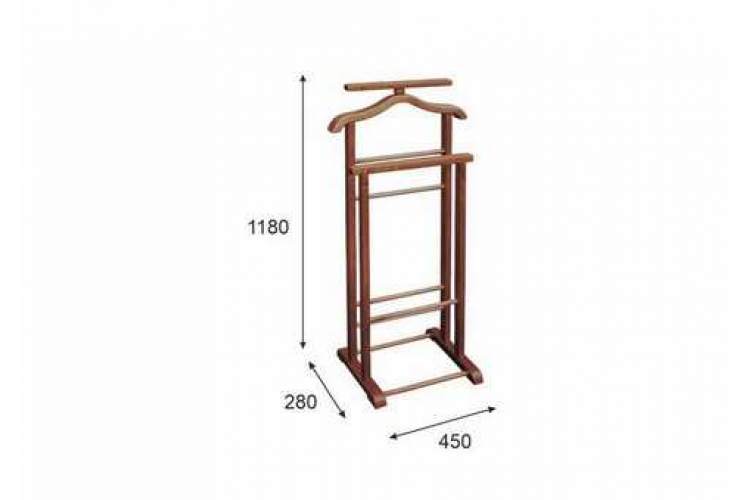 Вешалка костюмная В 9Н тёмно-коричневый-1
