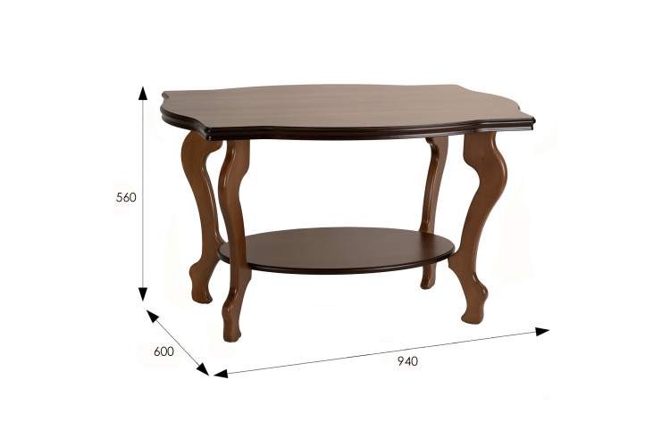 Стол журнальный Берже 1 средне-коричневый-4