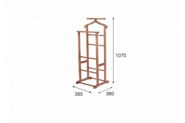 Вешалка костюмная В 9Н средне-коричневый-1