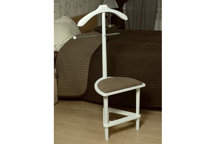 Вешалка костюмная с сиденьем В 26Н белый-7