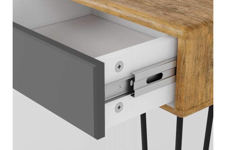 Стол-консоль Телфорд дуб американский/графит-4