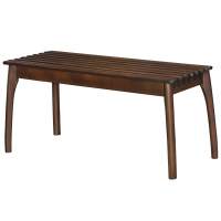 Скамья для прихожей массив, каркас орех