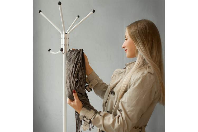 Вешалка напольная Пико 3 белый-14