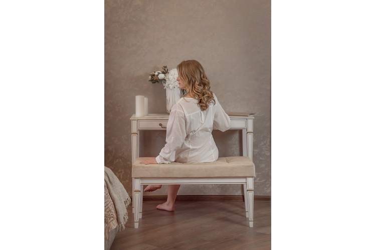 Консоль Васко В 91Н белый ясень/золото-3