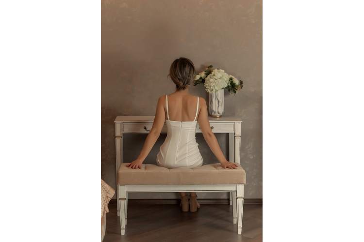 Консоль Васко В 91Н белый ясень/золото-4