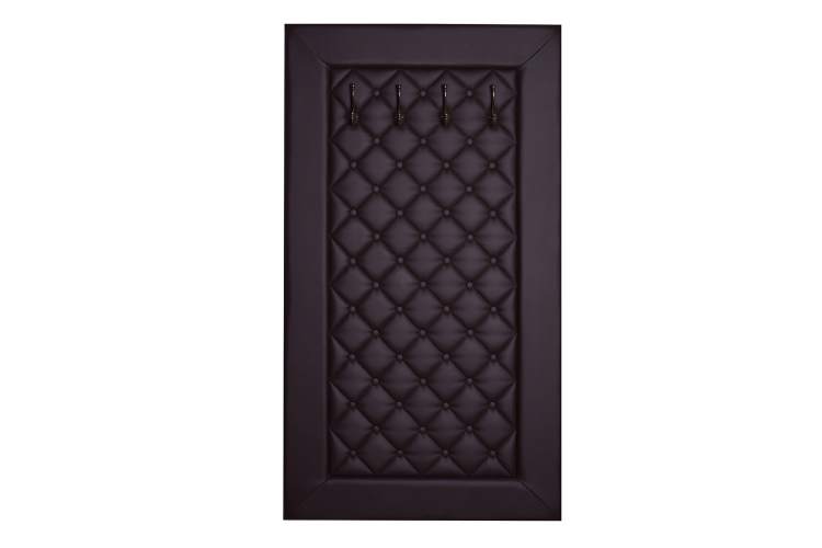 Вешалка в прихожую Оливия Н2 экокожа коричневый