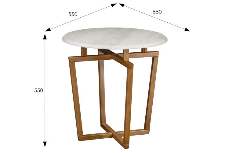 Стол журнальный Рилле 440 пленка дуб дымчатый/ бук-5