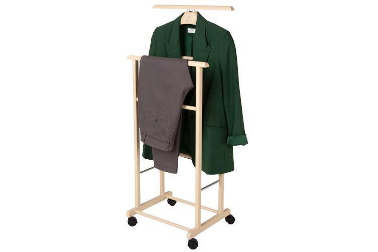 Вешалка костюмная на колесах В 22Н слоновая кость-3