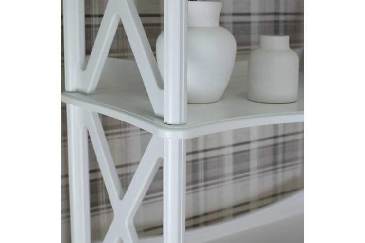 Этажерка Джульетта-4 широкая, молочный дуб Л-10