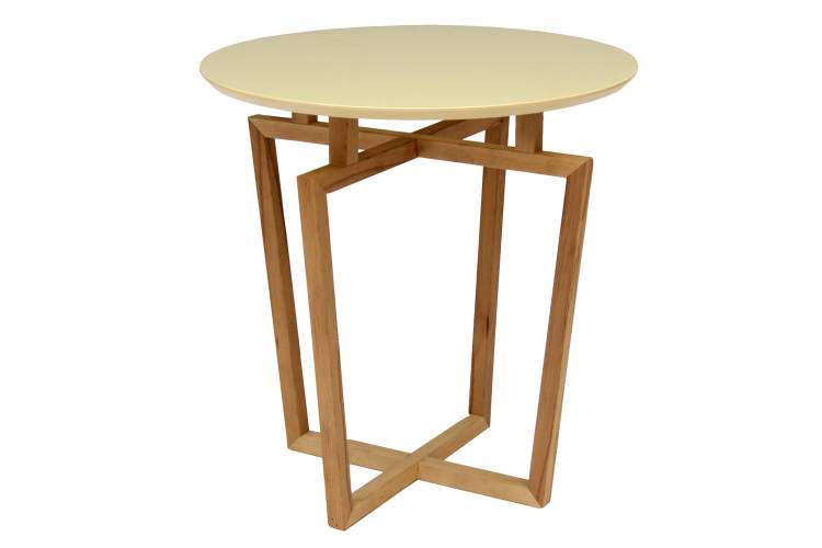 Стол журнальный Рилле 440 эмаль бежевый/бук