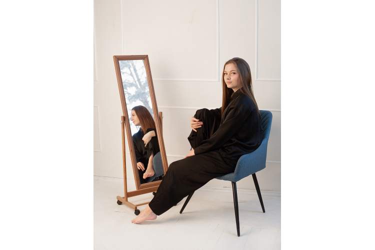 Зеркало напольное В 27Н светло-коричневый 137 см х 42,5 см-13