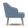 Кресло Комфорт 5 ткань катания дасти blue, каркас лак