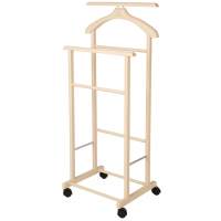 Вешалка костюмная на колесах В 22Н слоновая кость