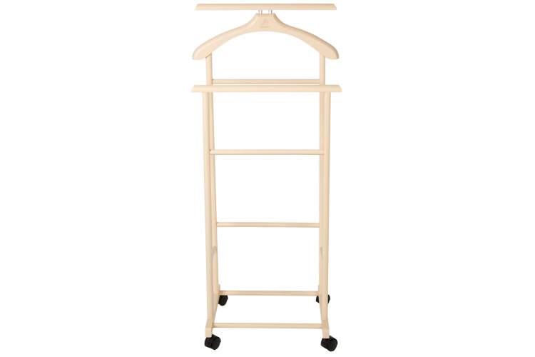 Вешалка костюмная на колесах В 22Н слоновая кость-1