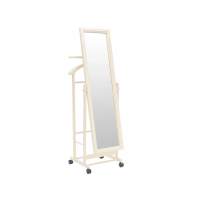 Вешалка костюмная с зеркалом на колесах В 24Н слоновая кость Вешалка костюмная с зеркалом на колесах В 24Н слоновая кость