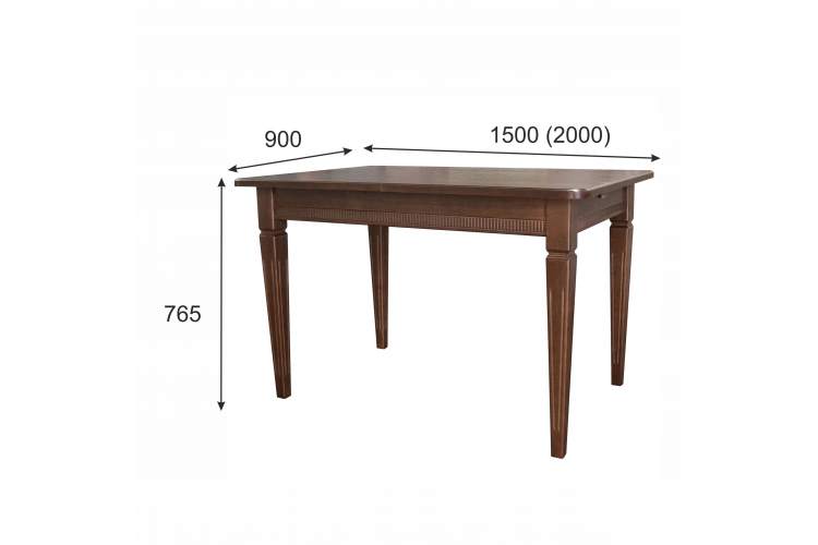 Стол обеденный Васко В 87Н орех 150/200*90-3