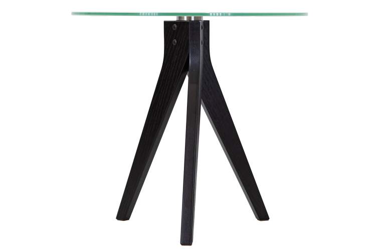 Стол журнальный Рилле 441 черный/стекло прозрачное-4