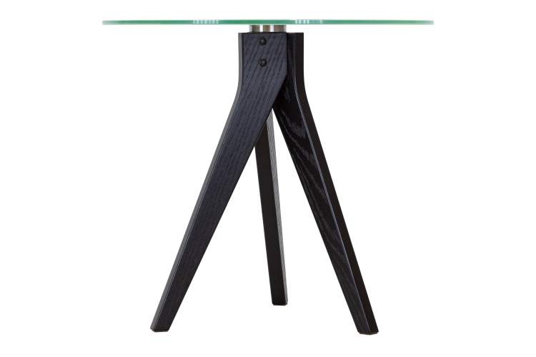 Стол журнальный Рилле 441 черный/стекло прозрачное-3