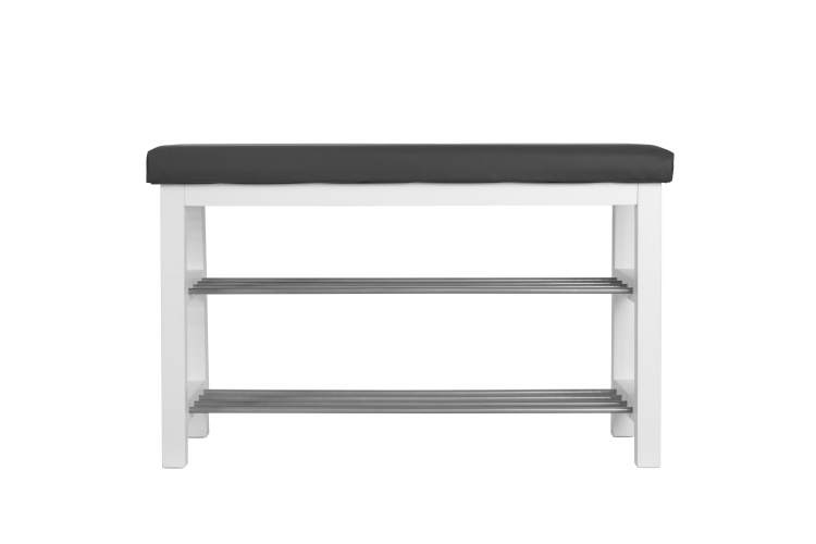 Банкетка BeautyStyle 4 белый/экокожа серый-1