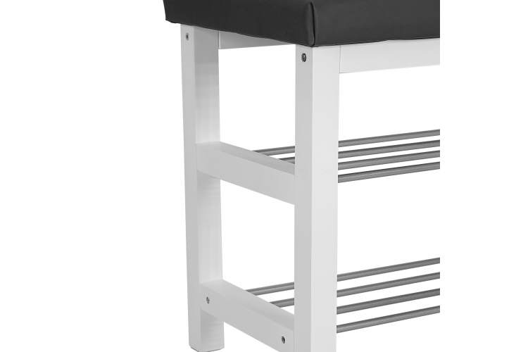 Банкетка BeautyStyle 4 белый/экокожа серый-3