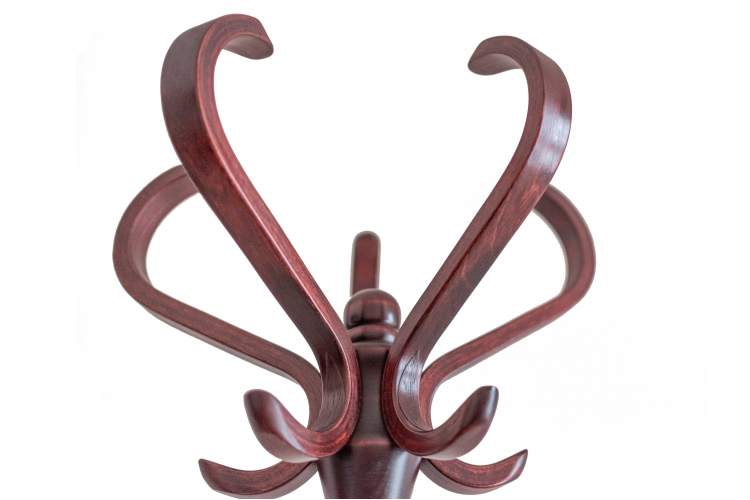 Вешалка напольная В 10Н махагон-5