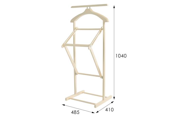 Вешалка костюмная складная В 21Н слоновая кость-6