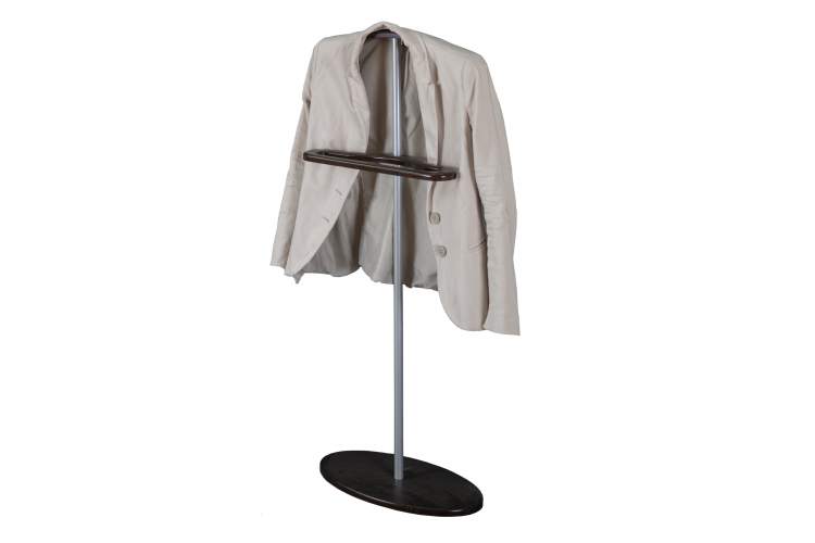 Вешалка костюмная Дэви 3 металлик/венге-2