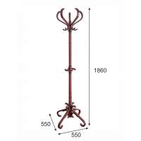 Вешалка напольная В 10Н махагон