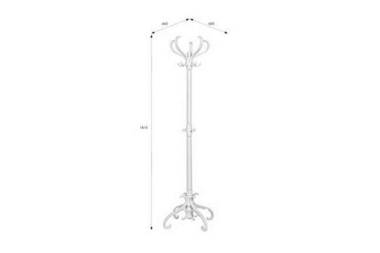 Вешалка напольная В 2Н белый-1