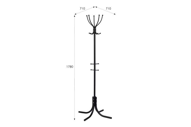 Вешалка напольная М 10 черный-9