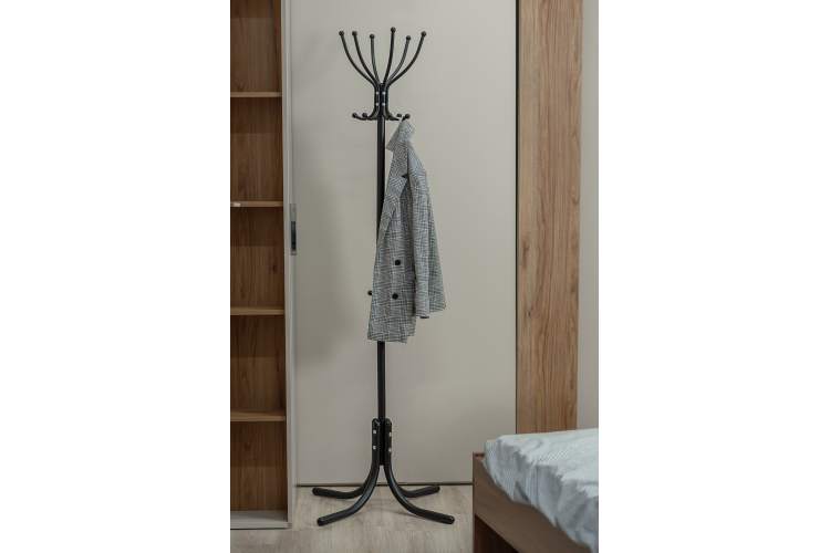 Вешалка напольная М 6 черный-2