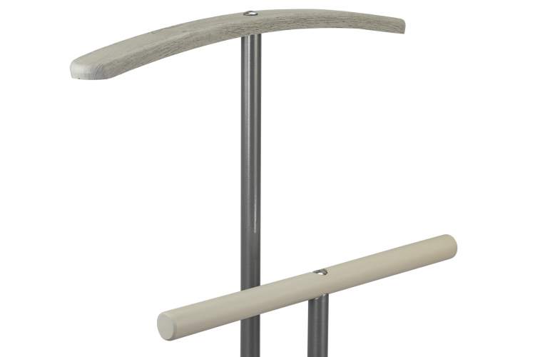 Вешалка костюмная Дэви 2 металлик/дуб дымчатый-3