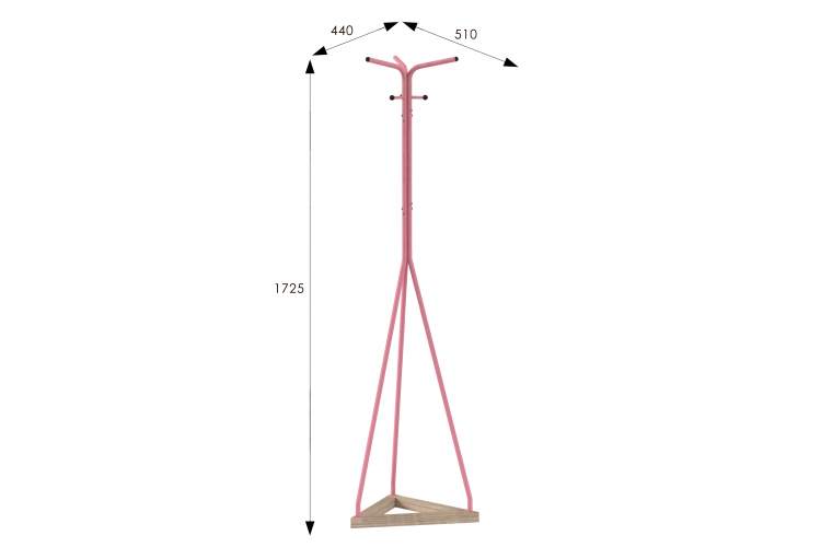 Вешалка напольная Галилео 213 розовый/шимо-8