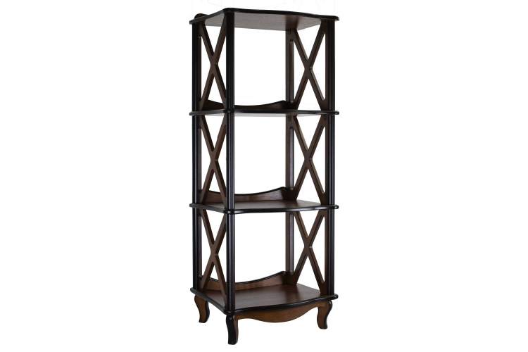 Этажерка-стеллаж Джульетта 3 уровня, орех Л