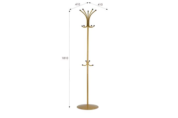 Вешалка напольная Пико 4 золото-7