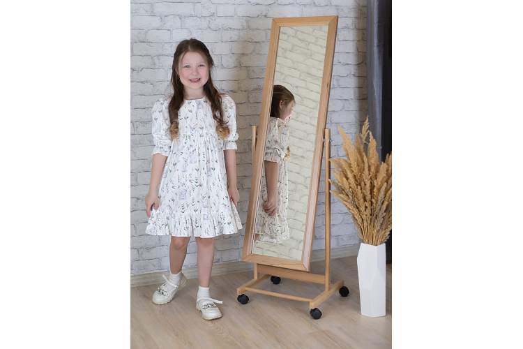 Зеркало напольное В 27Н светло-коричневый 137 см х 42,5 см-9