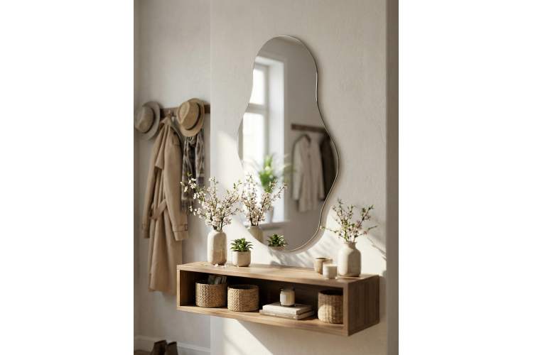 Зеркало настенное фигурное Сельетта-7 110 см х 55.8 см-4