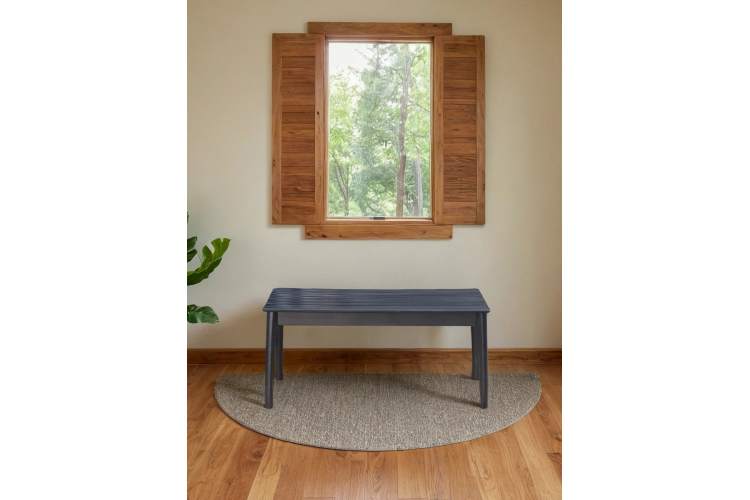 Скамья для прихожей массив, каркас венге-4