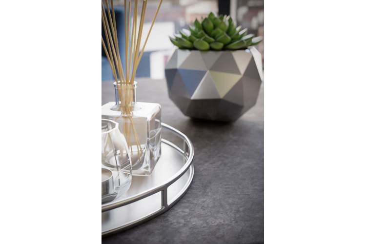 Стол журнальный Бруклин серый бетон/дуб сонома-4