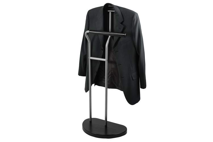 Вешалка костюмная Д 10 металлик/ венге-4