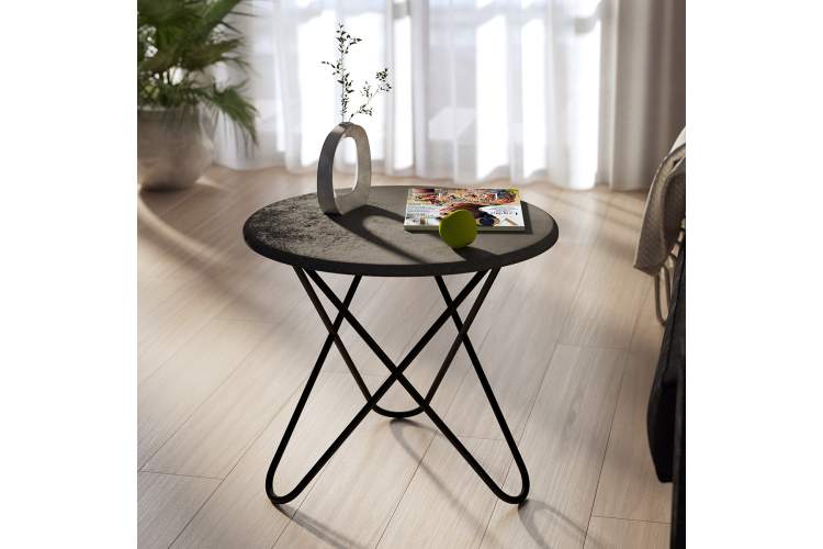Стол журнальный BeautyStyle 20 серый бетон/черный-5