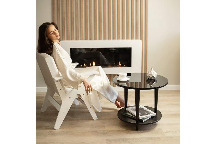 Стол журнальный BeautyStyle 10 венге/стекло черное-7